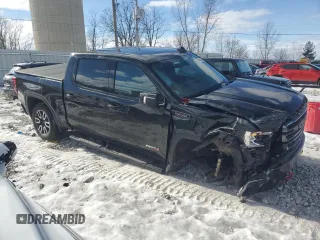 2021 GMC Sierra 1500 AT4 with VIN 3GTP9EEL0MG403871, listed as a Copart auction lot 43845305 with 51,209 mi miles and Non Repairable. Bid and sale history available at carsss.com. Image 4.
