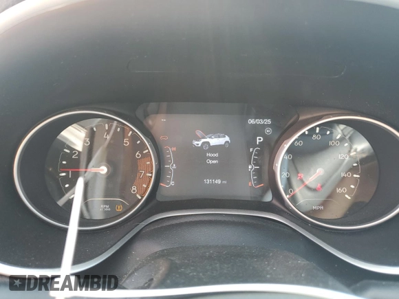 2018 Jeep Compass Limited z VIN 3C4NJDCB5JT341499, wystawiony jako Copart lot #59338715 z przebiegiem 131 149 mil mil oraz Szkoda całkowita • Salvage title. Historia ofert i sprzedaży dostępna na DreamBid. Obrazek 9.
