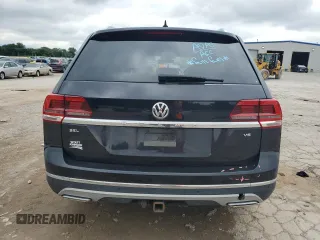 2019 Volkswagen Atlas SEL with VIN 1V2ER2CAXKC509184, listed as a Copart auction lot 58695325 with Not provided miles and Salvage title. Bid and sale history available at DreamBid. Image 6.