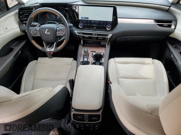 2023 Lexus RX 350 with VIN 2T2BAMBA3PC017342, listed as a Copart auction lot 55048645 with 21,543 mi miles and Salvage title. Bid and sale history available at DreamBid. Image 8.