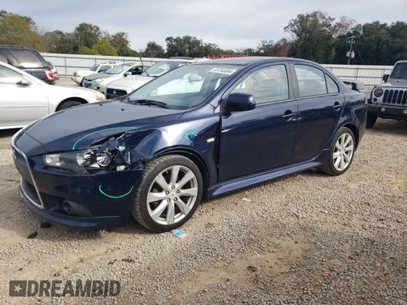 2013 Mitsubishi Lancer GT with VIN JA32U8FW8DU022283, listed as a Copart auction lot 83753694 with 112,824 mi miles and Salvage Title. Bid and sale history available at carsss.com. Image 1.
