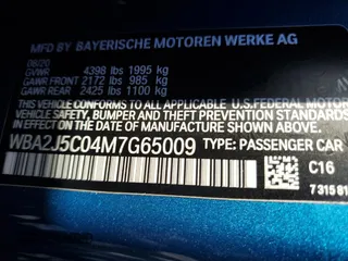 2021 BMW 2 Series M240i with VIN WBA2J5C04M7G65009, listed as a Copart auction lot 81797974 with 40,948 mi miles and Salvage Title. Bid and sale history available at carsss.com. Image 12.
