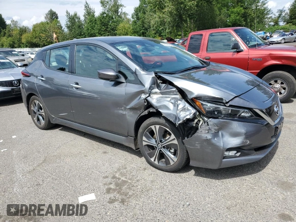 2021 Nissan LEAF SV with VIN 1N4AZ1CV0MC553409, listed as a Copart auction lot 68098454 with 23,080 mi miles and Salvage title. Bid and sale history available at DreamBid. Image 4.