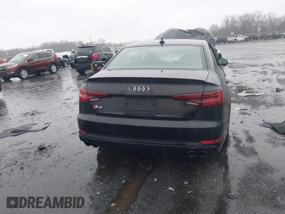 2018 Audi S4 Premium Plus with VIN WAUB4AF48JA231539, listed as a IAAI auction lot 41683501 with 18,996 mi miles. Bid and sale history available at carsss.com. Image 17.