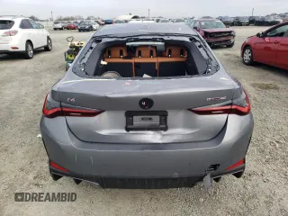 2024 BMW i4 eDrive40 with VIN WBY73AW0XRFR74533, listed as a Copart auction lot 46370845 with 15,469 mi miles and Salvage Title. Bid and sale history available at carsss.com. Image 6.