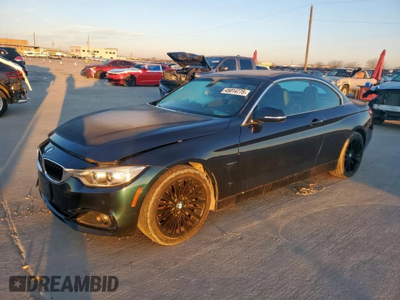 2016 BMW 4 Series 428i z VIN WBA3V7C56G5A26209, wystawiony jako Copart lot #45014775 z przebiegiem 74 247 mil mil oraz Czysty tytuł • Clean title. Historia ofert i sprzedaży dostępna na DreamBid. Obrazek 1.