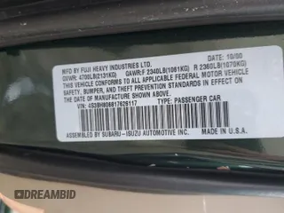 2001 Subaru Legacy Outback L.L. Bean с VIN 4S3BH806817626117, выставлен на аукционе Copart как лот 43201875 с пробегом 213 994 миль миль и Списание • Salvage title. История ставок и продаж доступна на DreamBid. Изображение 14.