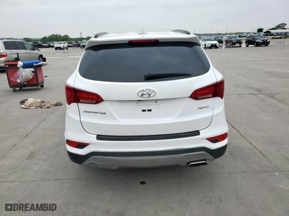 2018 Hyundai Santa Fe Sport 2.4L with VIN 5XYZU3LB3JG528542, listed as a Copart auction lot 51332015 with 58,071 mi miles and Salvage Title. Bid and sale history available at carsss.com. Image 6.