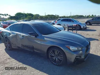 2020 Infiniti Q50 3.0t SPORT with VIN JN1EV7AR2LM253964, listed as a IAAI auction lot 41846112 with 50,071 mi miles. Bid and sale history available at carsss.com. Image 1.