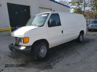2006 Ford Econoline Cargo with VIN 1FTRE14W26DA80447, listed as a Copart auction lot 49637395 with 253,388 mi miles and Salvage Title. Bid and sale history available at carsss.com. Image 1.