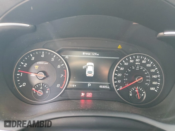 2022 Kia Stinger GT2 with VIN KNAE55LC7N6101872, listed as a Copart auction lot 68323304 with 45,305 mi miles and Salvage Title. Bid and sale history available at DreamBid. Image 9.