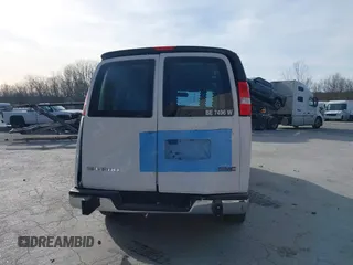 2023 GMC Savana Cargo Van with VIN 1GTW7AFPXP1182925, listed as a IAAI auction lot 41270635 with 7,446 mi miles. Bid and sale history available at carsss.com. Image 16.