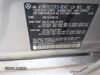 2000 Mercedes-Benz M 320/430/500 с VIN 4JGAB54E3YA160036, выставлен на аукционе IAAI как лот 41975809 с пробегом 170 925 миль миль и . История ставок и продаж доступна на DreamBid. Изображение 9.