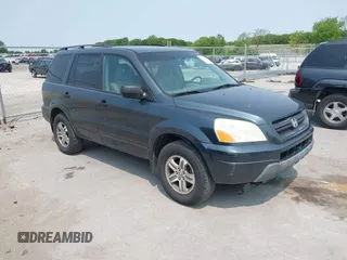 2003 Honda Pilot EX z VIN 2HKYF18523H585548, wystawiony jako IAAI lot #42382989 z przebiegiem 266 867 mil mil oraz . Historia ofert i sprzedaży dostępna na DreamBid. Obrazek 1.