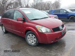 2006 Nissan Quest S Special Edition with VIN 5N1BV28U06N105173, listed as a IAAI auction lot 41199262 with 139,928 mi miles. Bid and sale history available at carsss.com. Image 1.