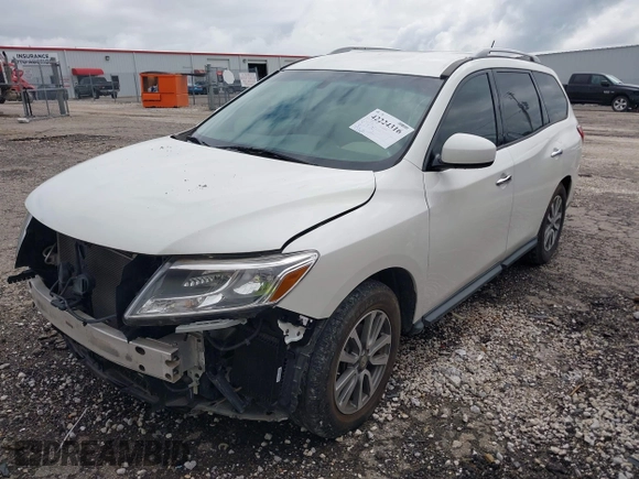 2014 Nissan Pathfinder SL with VIN 5N1AR2MN1EC617999, listed as a IAAI auction lot 42224316 with 93,215 mi miles and . Bid and sale history available at DreamBid. Image 2.