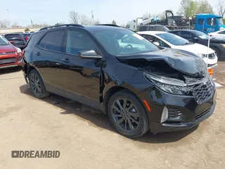 2023 Chevrolet Equinox RS z VIN 3GNAXMEG5PL107594, wystawiony jako IAAI lot #42093279 z przebiegiem 59 663 mil mil oraz . Historia ofert i sprzedaży dostępna na DreamBid. Obrazek 1.