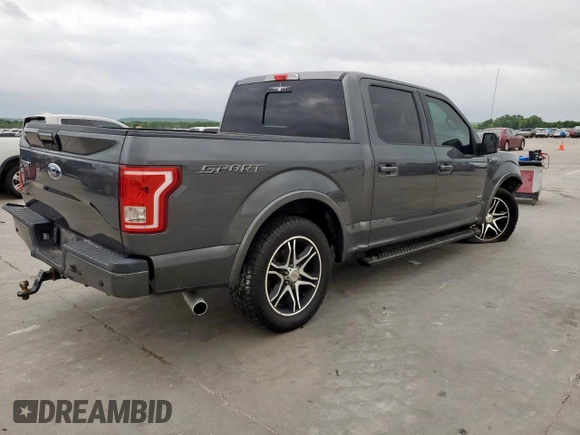 2016 Ford F-150 XL with VIN 1FTEW1CP3GFD32282, listed as a Copart auction lot 54899105 with 174,054 mi miles and Salvage Title. Bid and sale history available at carsss.com. Image 3.