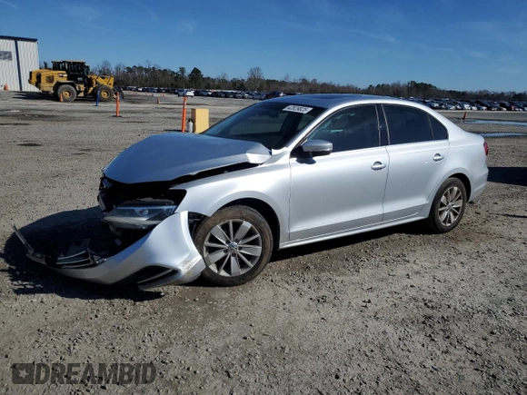 2015 Volkswagen Jetta Sedan 1.8T SE with VIN 3VWD07AJ7FM301515, listed as a Copart auction lot 42829825 with 91,342 mi miles and Salvage Title. Bid and sale history available at carsss.com. Image 1.