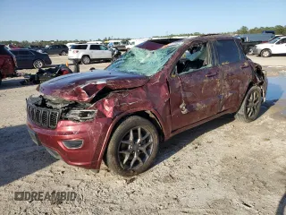 2021 Jeep Grand Cherokee 80th Anniversary с VIN 1C4RJEBG2MC538702, выставлен на аукционе Copart как лот 47698475 с пробегом 79 429 миль миль и На запчасти • Non repairable. История ставок и продаж доступна на DreamBid. Изображение 1.