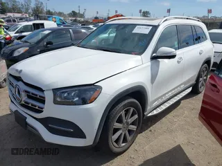 2021 Mercedes-Benz GLS with VIN 4JGFF5KE6MA420873, listed as a IAAI auction lot 41637588 with 51,709 mi miles. Bid and sale history available at carsss.com. Image 2.