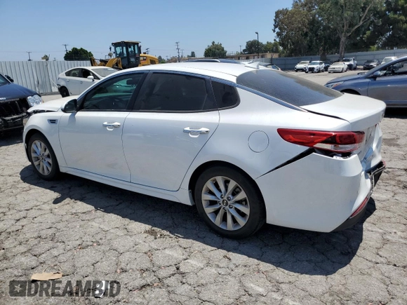 2018 Kia Optima LX with VIN 5XXGT4L32JG261357, listed as a Copart auction lot 64586425 with 18,502 mi miles and Salvage title. Bid and sale history available at DreamBid. Image 2.