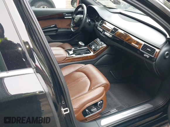 2018 Audi A8 L with VIN WAU44AFD8JN000478, listed as a IAAI auction lot 41726558 with 88,668 mi miles. Bid and sale history available at carsss.com. Image 5.