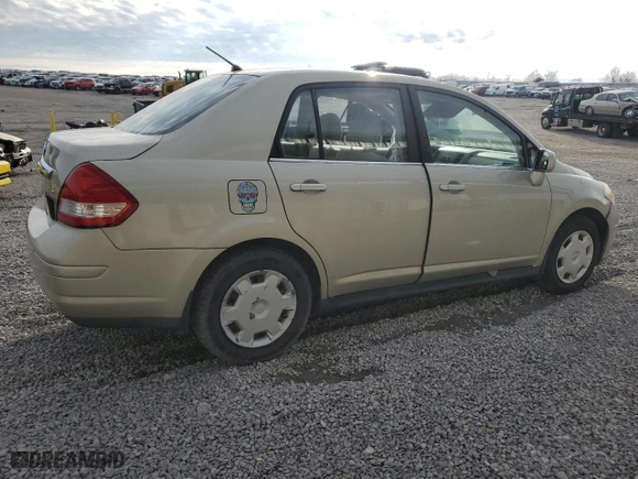 2007 Nissan Versa 1.8 S with VIN 3N1BC11E67L454060, listed as a Copart auction lot 86876104 with 100,485 mi miles and Salvage Title. Bid and sale history available at carsss.com. Image 3.