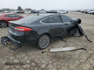 2017 Ford Fusion Titanium with VIN 3FA6P0K98HR146567, listed as a Copart auction lot 46335525 with Not provided miles and Salvage title. Bid and sale history available at DreamBid. Image 3.