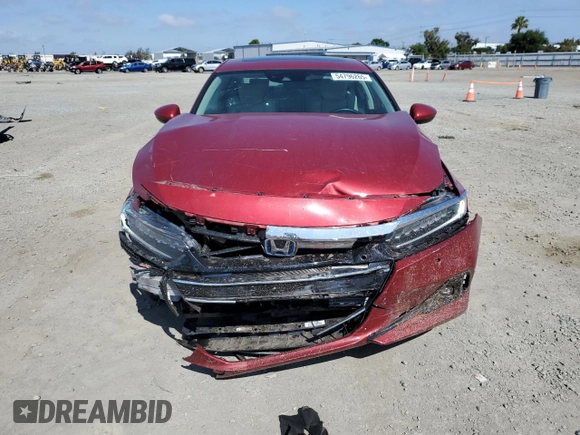 2021 Honda Accord Touring with VIN 1HGCV3F99MA009495, listed as a Copart auction lot 54796265 with 16,698 mi miles and Salvage title. Bid and sale history available at DreamBid. Image 5.