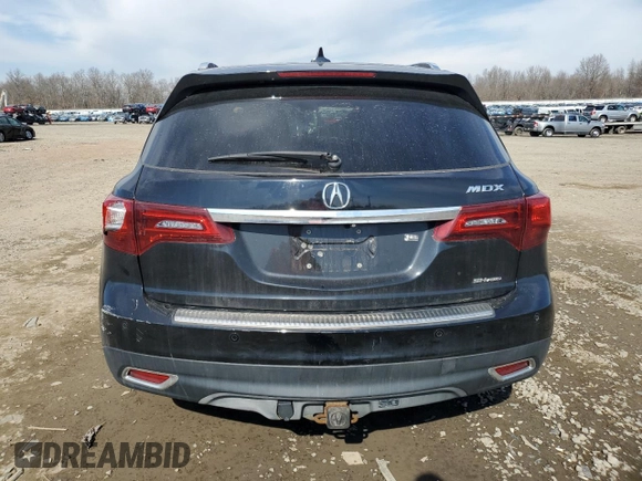 2015 Acura MDX Advance/Entertainment Pkg with VIN 5FRYD4H88FB026699, listed as a Copart auction lot 46466375 with 93,356 mi miles and Salvage Title. Bid and sale history available at carsss.com. Image 6.