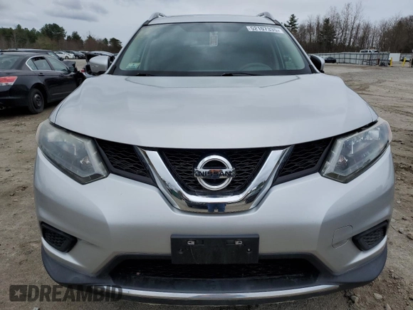 2014 Nissan Rogue SV with VIN 5N1AT2MV5EC873726, listed as a Copart auction lot 52107335 with Not Provided miles and Salvage Title. Bid and sale history available at DreamBid. Image 5.