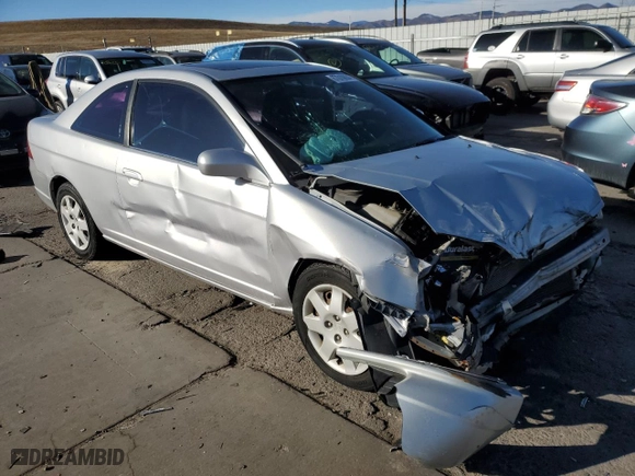 2002 Honda Civic EX with VIN 1HGEM21912L047222, listed as a Copart auction lot 87010634 with 0 mi miles and Salvage Title. Bid and sale history available at carsss.com. Image 4.