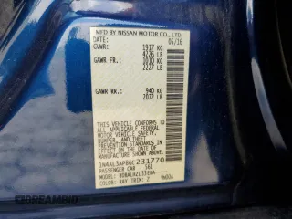 2016 Nissan Altima SR with VIN 1N4AL3AP8GC231770, listed as a Copart auction lot 55982085 with 113,675 mi miles and Salvage title. Bid and sale history available at DreamBid. Image 12.