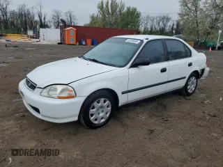 1998 Honda Civic LX with VIN 2HGEJ6676WH603129, listed as a Copart auction lot 52285505 with 49,646 mi miles and Salvage Title. Bid and sale history available at DreamBid. Image 1.