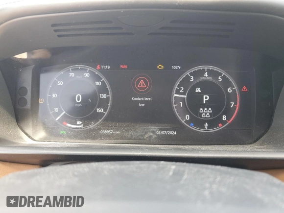 2019 Land Rover Discovery HSE Luxury with VIN SALRT2RV3KA094809, listed as a Copart auction lot 61624914 with 38,957 mi miles and Salvage Title. Bid and sale history available at DreamBid. Image 9.