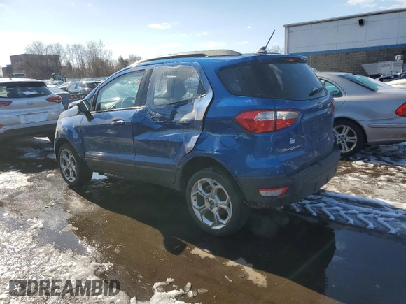 2022 Ford EcoSport SE with VIN MAJ6S3GL7NC456921, listed as a Copart auction lot 44341005 with 28,368 mi miles and Salvage Title. Bid and sale history available at DreamBid. Image 2.