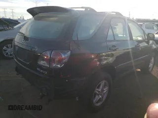 2001 Lexus RX 300 with VIN JTJHF10UX10219427, listed as a Copart auction lot 74339714 with 161,734 mi miles and Salvage Title. Bid and sale history available at carsss.com. Image 3.