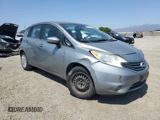 2015 Nissan Note SR with VIN 3N1CE2CP9FL418008, listed as a Copart auction lot 60336955 with 104,190 mi miles and Salvage title. Bid and sale history available at DreamBid. Image 4.