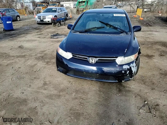 2007 Honda Civic Cpe LX with VIN 2HGFG12617H540879, listed as a Copart auction lot 47615445 with 124,292 mi miles and Salvage Title. Bid and sale history available at carsss.com. Image 11.