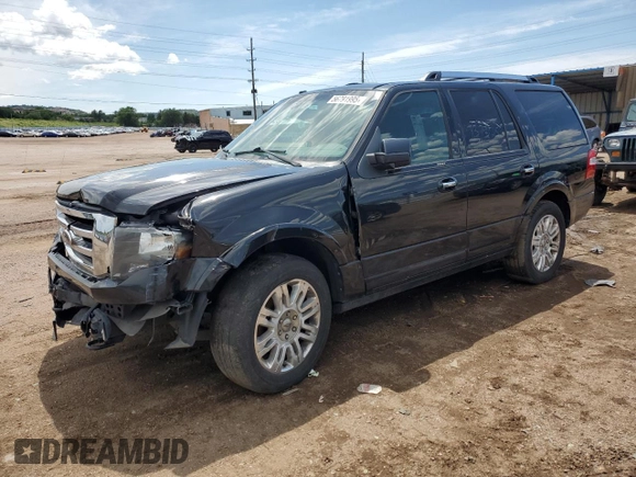 2011 Ford Expedition Limited with VIN 1FMJU2A53BEF42709, listed as a Copart auction lot 56791995 with 130,867 mi miles and Salvage title. Bid and sale history available at DreamBid. Image 1.