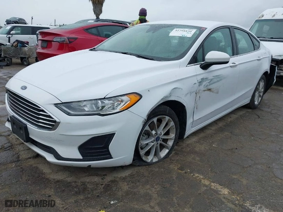 2020 Ford Fusion Hybrid SE with VIN 3FA6P0LU2LR253612, listed as a IAAI auction lot 41798850 with 58,219 mi miles. Bid and sale history available at carsss.com. Image 2.