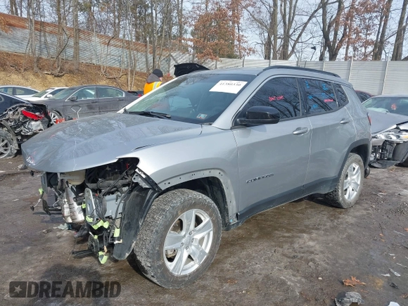 2022 Jeep Compass Latitude с VIN 3C4NJDBB4NT131810, выставлен на аукционе IAAI как лот 41380330 с пробегом 63 588 миль миль и . История ставок и продаж доступна на DreamBid. Изображение 2.