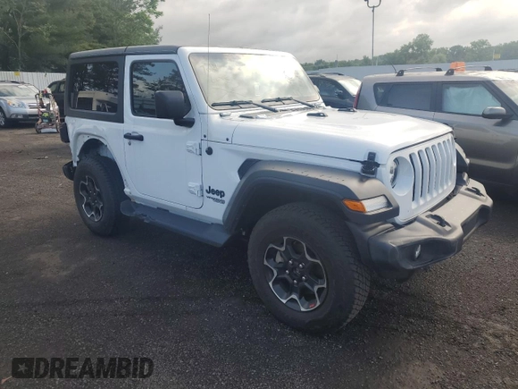 2021 Jeep Wrangler 80th Anniversary with VIN 1C4GJXAN9MW726831, listed as a Copart auction lot 55909084 with 23,602 mi miles and Salvage Title. Bid and sale history available at DreamBid. Image 4.