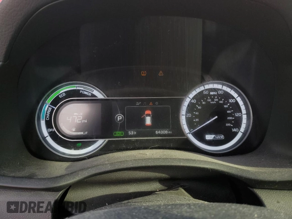 2017 Kia Niro Touring Launch Edition with VIN KNDCC3LC4H5089890, listed as a Copart auction lot 47305465 with 64,308 mi miles and Salvage Title. Bid and sale history available at carsss.com. Image 9.
