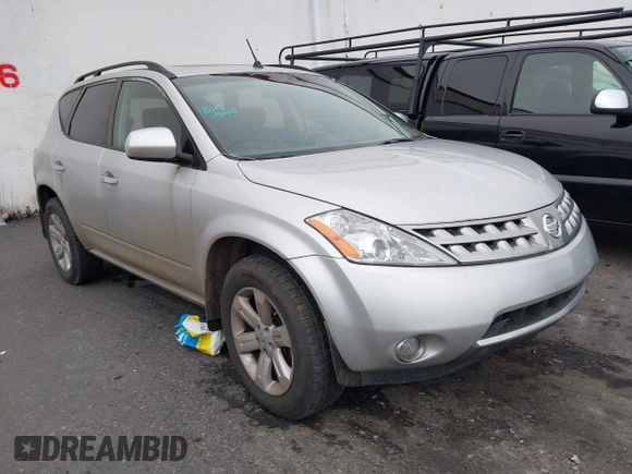 2007 Nissan Murano S with VIN JN8AZ08W47W624088, listed as a IAAI auction lot 41620251 with 182,953 mi miles. Bid and sale history available at carsss.com. Image 1.