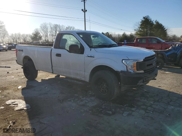 2018 Ford F-150 XL with VIN 1FTMF1E52JKC10731, listed as a Copart auction lot 43007235 with 52,486 mi miles and Salvage Title. Bid and sale history available at carsss.com. Image 4.