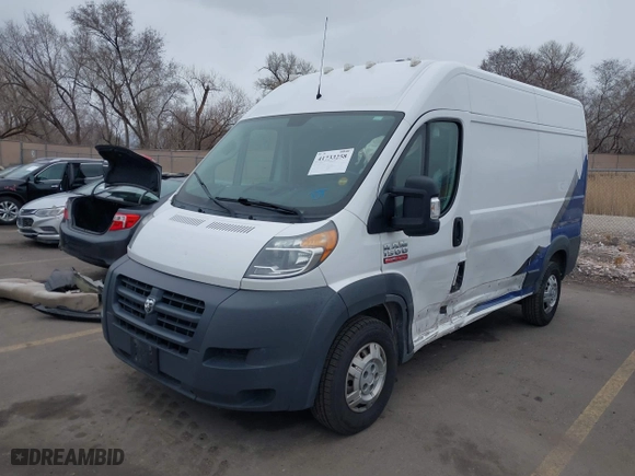 2018 Ram ProMaster Cargo Van with VIN 3C6TRVBG3JE124211, listed as a IAAI auction lot 41733258 with 132,690 mi miles. Bid and sale history available at carsss.com. Image 19.