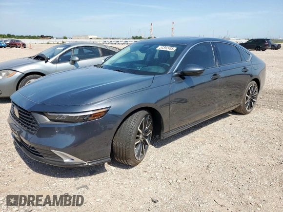 2024 Honda Accord Touring with VIN 1HGCY2F86RA093078, listed as a Copart auction lot 57392485 with 10,602 mi miles and Salvage title. Bid and sale history available at DreamBid. Image 1.