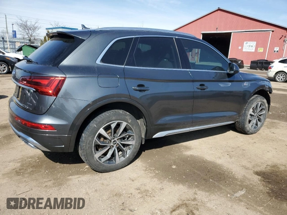 2022 Audi Q5 S line Premium Plus with VIN WA1EAAFY2N2028782, listed as a Copart auction lot 47129965 with 59,354 mi miles and Salvage Title. Bid and sale history available at carsss.com. Image 3.
